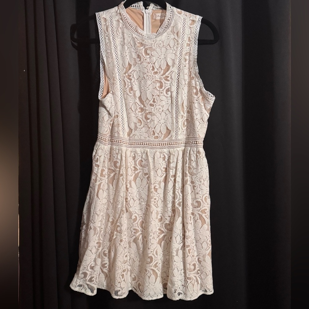 Altar'd State White Lace Mini Dress - Picture 2 of 6